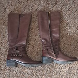Bussola Dark Brown Knee High Boots
